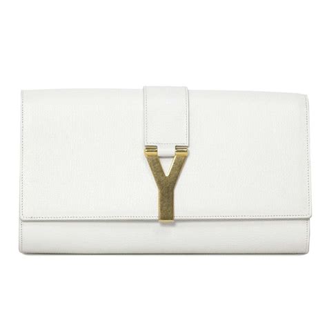 ysl white clutch|white ysl clutch review.